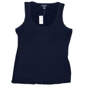 WHBM NEW Raw Edge Tiered Ruffled Tank Top Sz M